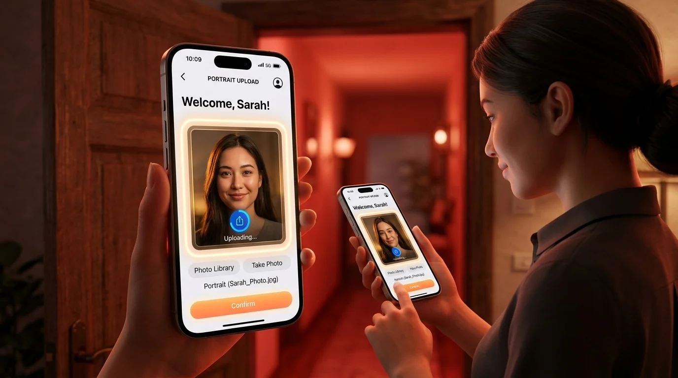 Upload a single clear portrait photo