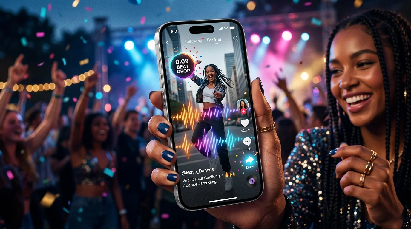 Download clean video & sync TikTok sound at 0:09
